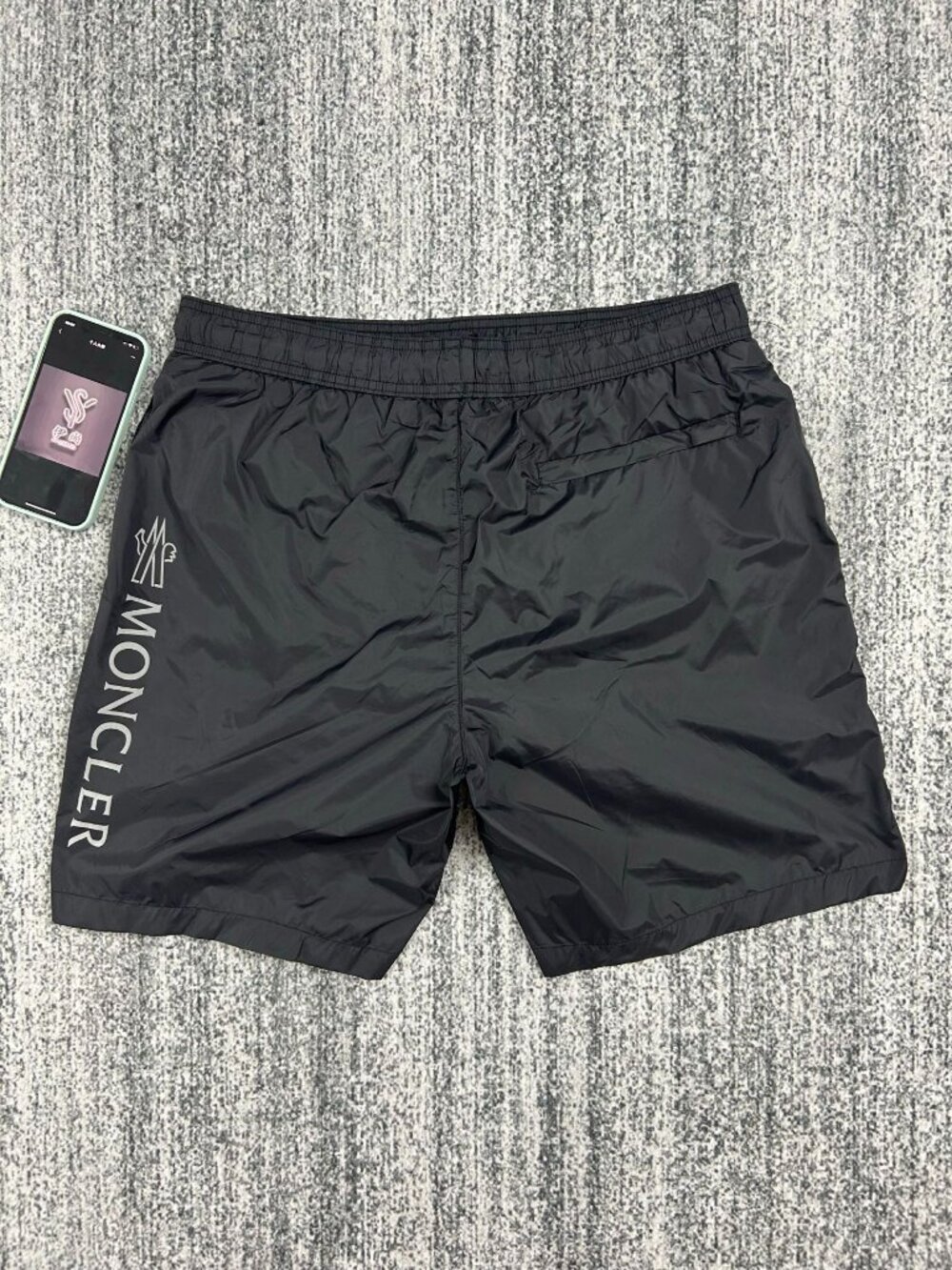 Moncler Black Swim Trunks